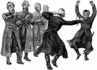 Russians dancing